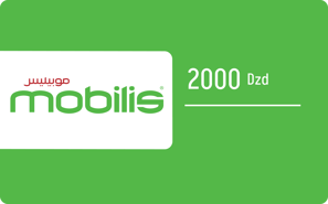 Top up Mobilis Algeria DZD 2,000.00