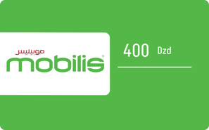 Top up Mobilis Algeria DZD 400.00