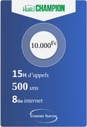 Recharge Comores Telecom Huri Champion 10000 KMF