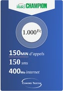 Recharge Comores Telecom Huri Champion 1000 KMF