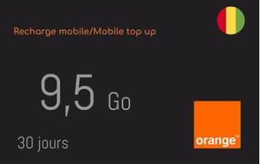 Recharge Internet Orange Guinée 9,5Go