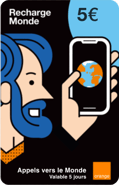 Mobicarte Orange Monde 5€