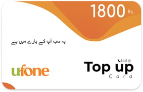 Recarga Ufone 1800 Rs