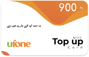 Recarga Ufone 900 Rs