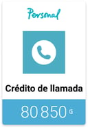 Recarga Personal 80 850 PYG