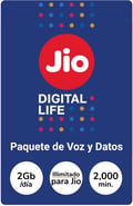 Recarga Paquete Jio India 629,00 INR
