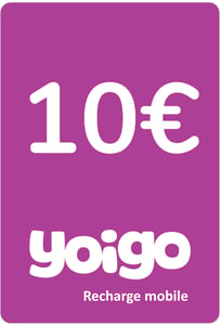 Ricarica  Yoigo Spagna 10,00 €