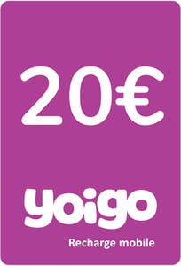 Ricarica  Yoigo Spagna 20,00 €