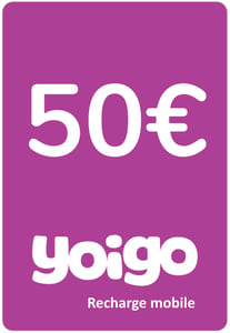 Ricarica  Yoigo Spagna 50,00 €