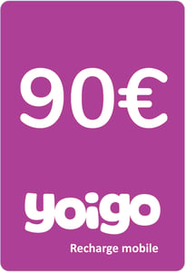 Ricarica  Yoigo Spagna 90,00 €