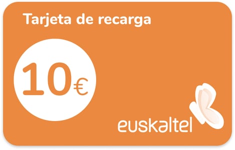 Recharge Euskaltel Espagne 10€