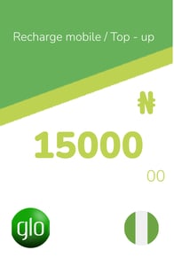 Recharge Glo Mobile Nigéria 15 000,00 NGN