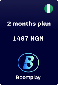Recharge Boomplay Nigéria 1497 NGN