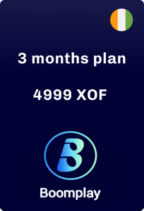 Voucher Boomplay Ivory Coast 4999 XOF