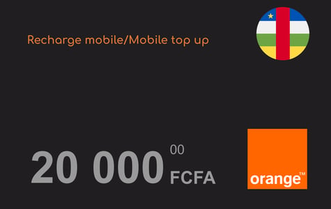 Ricarica  Orange Repubblica Centrafricana 20.000 FCFA