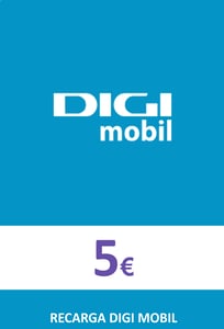 Top up DigiMobil Spain €5.00
