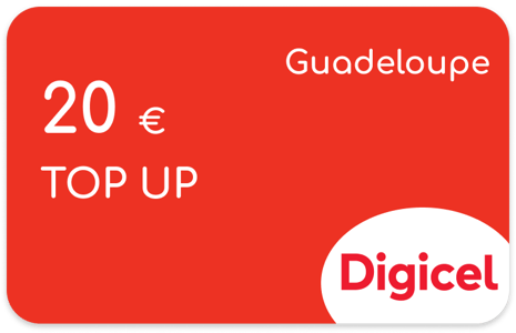 Ricarica  Digicel Guadalupa 22,60 €