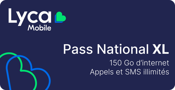 Pass national XL 70 Go Lycamobile