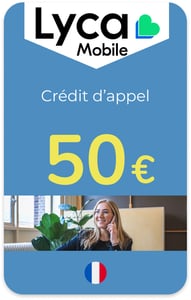 Top up Lycamobile France €50.00