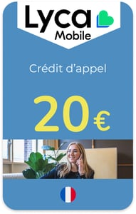 Top up Lycamobile France €20.00