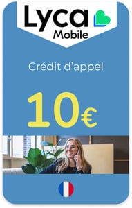 Top up Lycamobile France €10.00