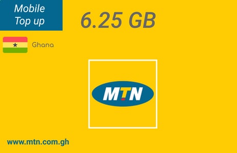 Top up Internet MTN Ghana 6,25 GB