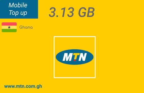 Top up Internet MTN Ghana 3,13 GB