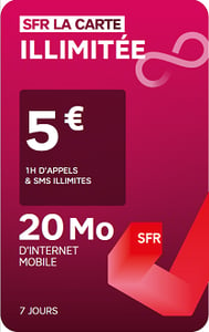SFR La Carte - Pass Illimité 5€