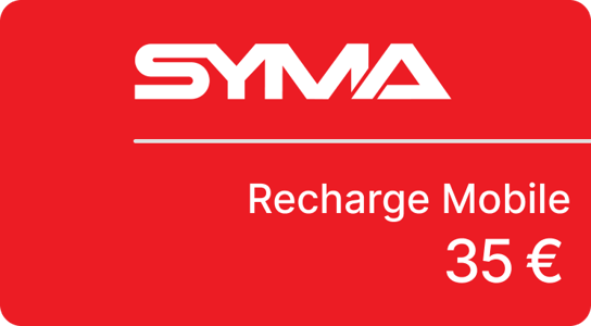 Recharge Forfait Syma Mobile France 35,00 €